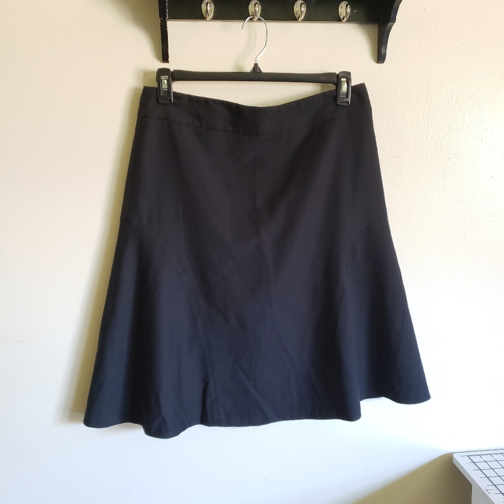 Black pinstripe skirt
